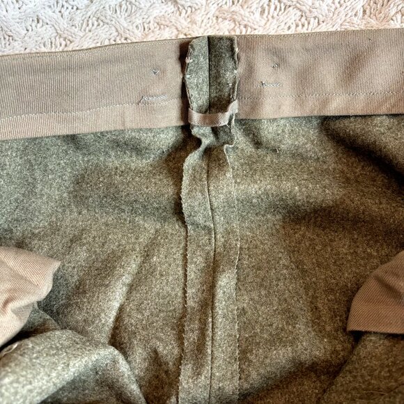 WW2 REAL VINTAGE Army Military Wool Cargo Pocket Pants Collectible NEW UNUSED - Picture 6 of 11